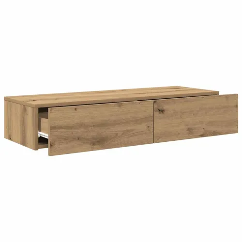 Zidna polica s ladicama umjetnički hrast 100x36x19 cm - hrast artisan 100 x 36 x 19 cm 1 1 Cijena