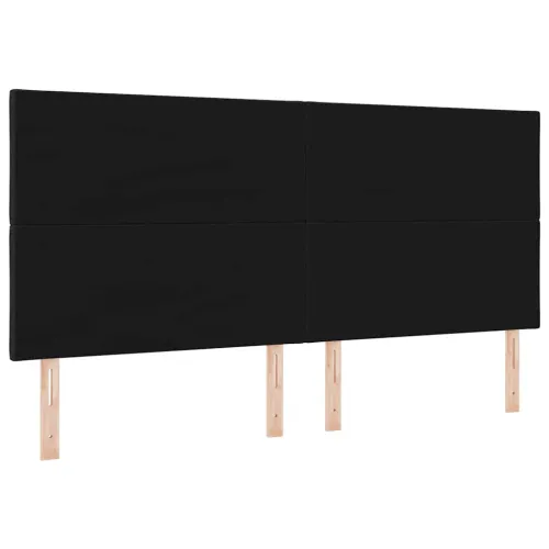 Uzglavlje Crna tkanina - Crna 200 cm Visoki uzglavlje Cijena