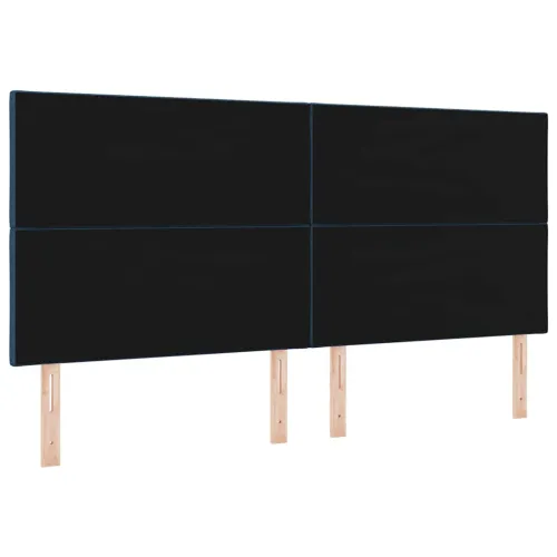 Uzglavlje Plava tkanina - Plava 200 cm Visoki uzglavlje Cijena
