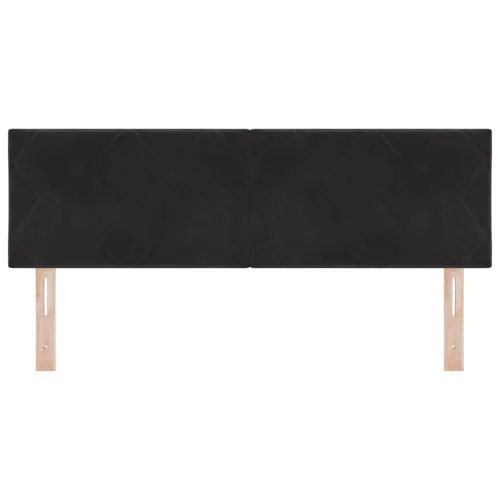 Uzglavlje Crna 144 cm Baršun - Crna 140 cm Nizak uzglavlju Cijena