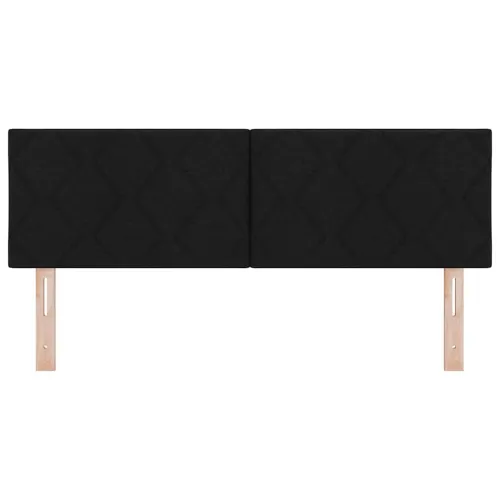 Uzglavlje Crna 160 cm tkanina - Crna 160 cm Nizak uzglavlju Cijena
