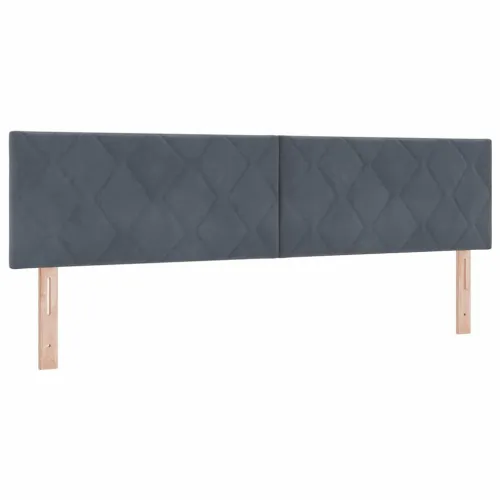 Box spring krevet Tamno siva 180 x 200 cm Baršun - Tamno siva 180 x 200 cm Dizajn s rombovima Cijena