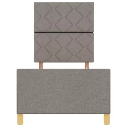 Okvir za krevet Sivo-smeđa 80 x 200 cm tkanina - Sivo-smeđa 80 x 200 cm Dizajn s rombovima Cijena