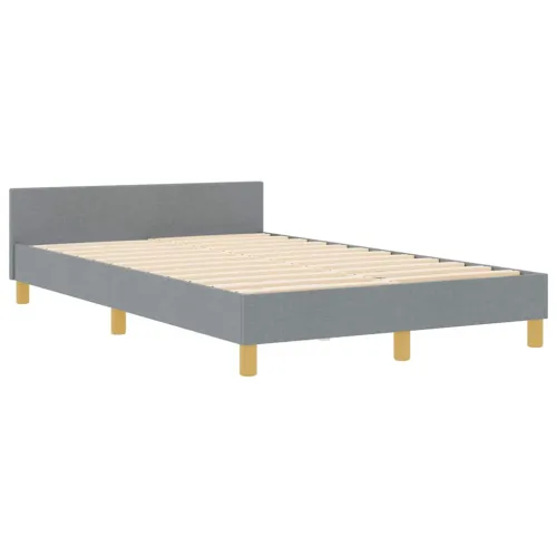 Okvir za krevet Svjetlosiva 120 x 190 cm tkanina - Svjetlosiva 120 x 190 cm Dizajn s rombovima Cijena