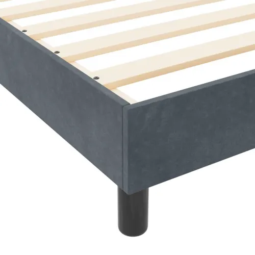 Box spring krevet Tamno siva 80 x 200 cm Baršun - Tamno siva 80 x 200 cm Kristal s dugmadima Cijena