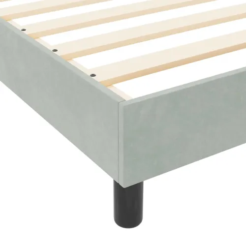 Box spring krevet Svjetlosiva 100 x 200 cm Baršun - Svjetlosiva 100 x 200 cm Kristal s dugmadima Cijena