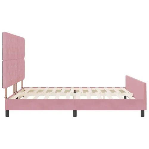 Box spring krevet Ružičasta 180 x 200 cm Baršun - Ružičasta 180 x 200 cm Kristal s dugmadima Cijena