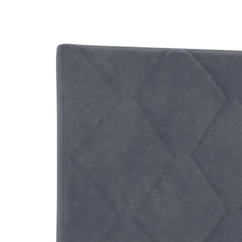 Box spring krevet Tamno siva 90 x 200 cm Baršun - Tamno siva 90 x 200 cm Dizajn s rombovima Cijena
