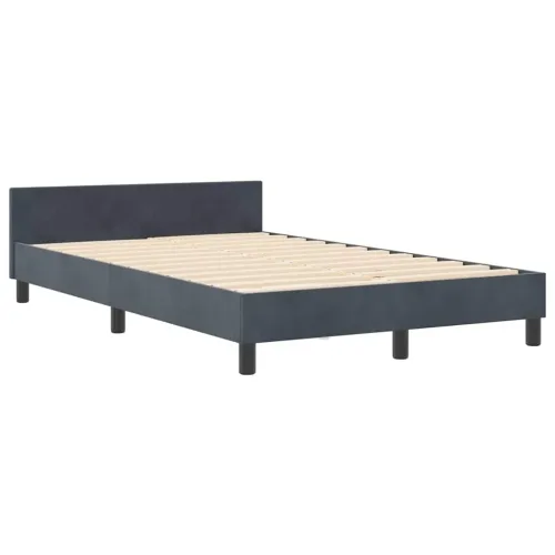 Box spring krevet Tamno siva 120 x 190 cm Baršun - Tamno siva 120 x 190 cm Dizajn s rombovima Cijena