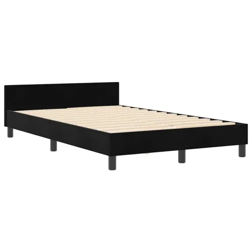Box spring krevet s uzglavljem Crna 120 x 200 cm Baršun - Crna 120 x 200 cm Dizajn s rombovima Cijena
