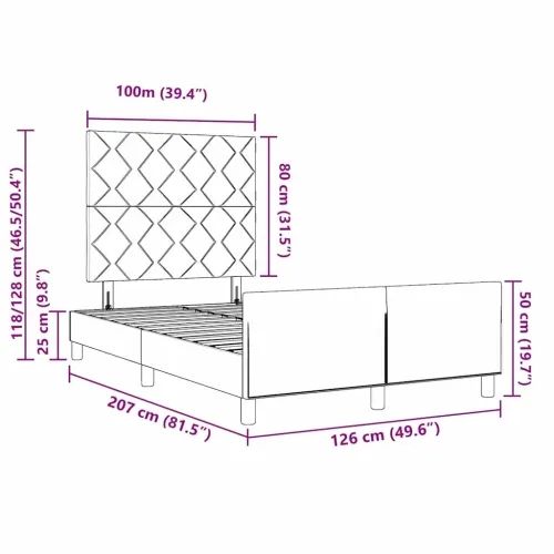 Box spring krevet Tamnozelena 120 x 200 cm Baršun - Tamnozelena 120 x 200 cm Dizajn s rombovima Cijena