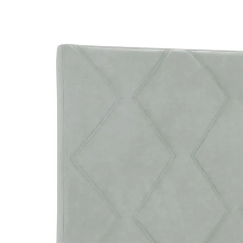 Box spring krevet Svjetlosiva 140 x 190 cm Baršun - Svjetlosiva 140 x 190 cm Dizajn s rombovima Cijena