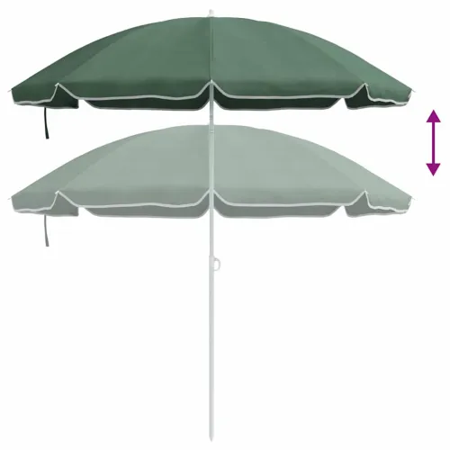 Vrtni suncobran 170T poliester Zelena - Zelena 180 cm Cijena