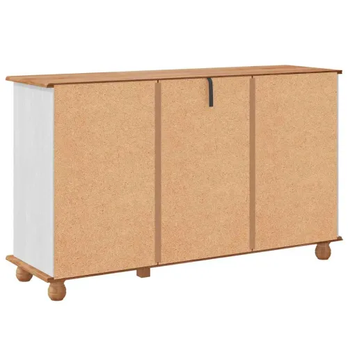 Kreveta s ladicama ASKIM 133,5 x 40 x 79 cm Masivna borovina - Bijelo Cijena