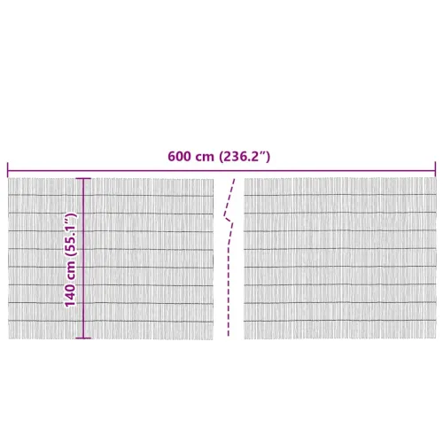 Vrtna Ograda Prirodna - 140 x 600 cm Cijena