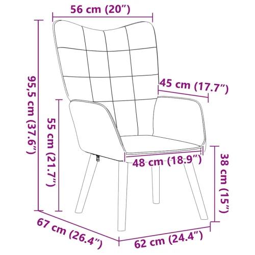 fotelja Crna 62 x 67 x 95,5 cm Sherpa Tkanina - Crna Cijena