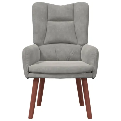 fotelja Svijetlo siva 63 x 67 x 94 cm Baršun - Svjetlosiva Cijena