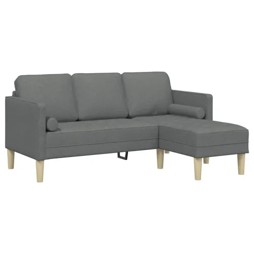 Set sofe Tamno siva 173 x 131 x 67 cm Poliester - Tamno siva L-sofa Cijena