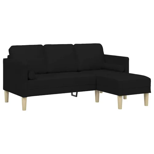 Set sofe Crna 173 x 131 x 67 cm Poliester - Crna L-sofa Cijena