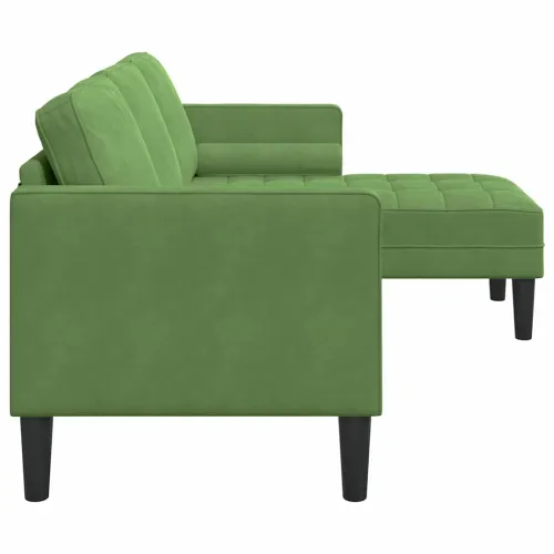 Set sofe s jastukom Svijetlo zelena Poliester - Svijetlo zelena bez klupe Cijena