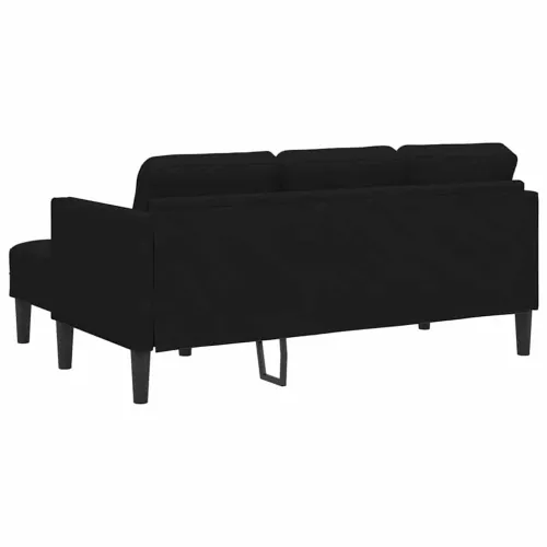 Set sofe s jastukom Crna Poliester - Crna bez klupe Cijena