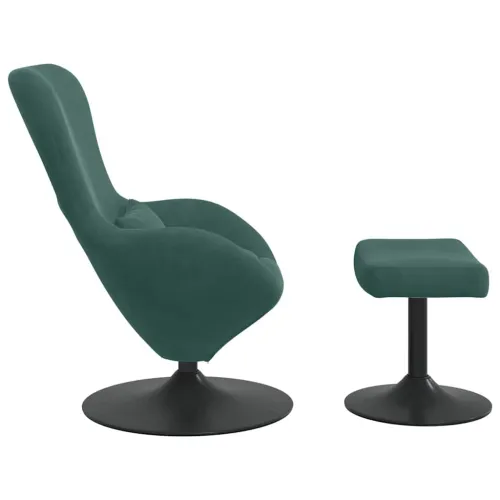Jaja Stolica s Pufom Tamnozelena Baršun - Tamnozelena with footstool Cijena