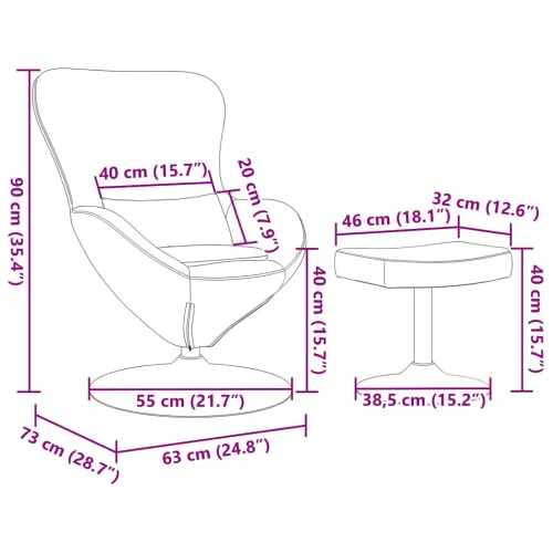 Jaja Stolica s Pufom Tamnozelena Baršun - Tamnozelena with footstool Cijena