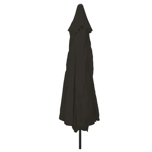 Vrtni suncobran Crna 394 x 394 x 248 cm Poliester i čelik - Crna Cijena