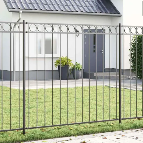 Element Ograde ASSEN 170 x 170 cm Čelik Siva - Siva 1,7 x 1,2 m Cijena