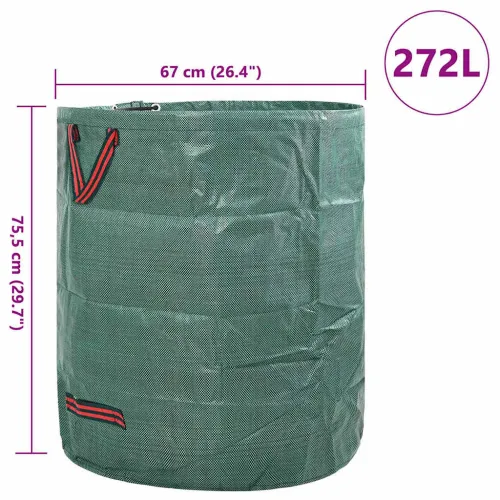 Vreće za otpad u vrtu 12 kom. 272 l Zelena Polipropilen - 272 l 12 Cijena