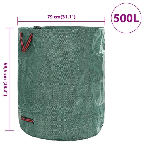 Vreće za otpad u vrtu 12 kom. 500 l Zelena Polipropilen - 500 l 12 Cijena