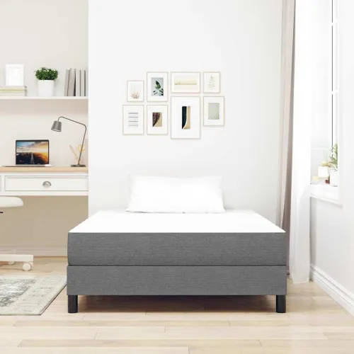Madrac s madracem Svijetlo siva 120 x 190 cm tkanina - Svjetlosiva 120 x 190 cm Cijena