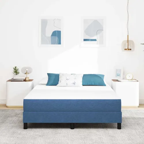 Madrac s madracem Plava 140 x 190 cm tkanina - Plava 140 x 190 cm Cijena