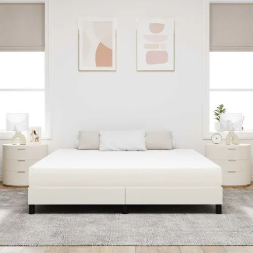 Madrac s madracem Krema 180 x 200 cm tkanina - Krema 180 x 200 cm Cijena
