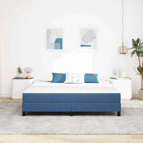 Madrac s madracem Plava 180 x 200 cm tkanina - Plava 180 x 200 cm Cijena