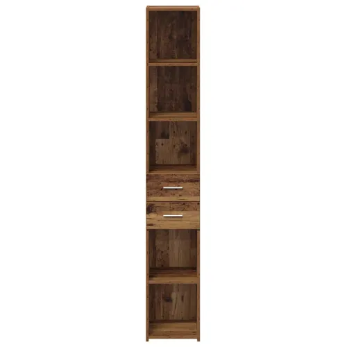 Police za knjige s ladicama Staro drvo 30 x 42.4 x 185.2 cm - Staro drvo 30 x 42,5 x 185 cm Cijena