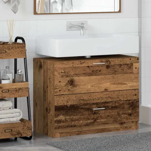 Kupaonski ormar Staro drvo 78 x 37 x 59 cm Konstruirano drvo - Staro drvo 78 x 37 x 59 cm Cijena