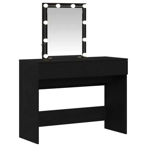 Toaletni stol Crni hrast 100 x 40 x 130 cm Konstruirano drvo - Crni hrast Cijena