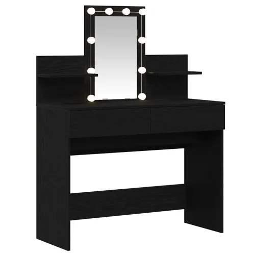Toaletni stol Crni hrast 100 x 40 x 130 cm Konstruirano drvo - Crni hrast Cijena