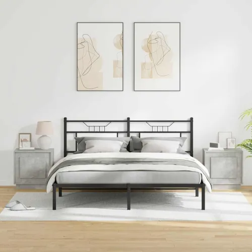 Noćni ormar 2 kom. Betonski sivi 44 x 34,5 x 45 cm - Beton siva 2 Cijena