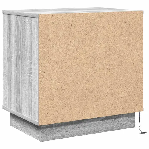 Noćni ormar Siva 50 x 34,5 x 50 cm. Konstruirano drvo - Sivi hrast sonoma 1 Cijena