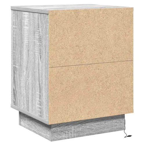 Noćni ormar 2 kom. Siva 39 x 34,5 x 50 cm Konstruirano drvo - Sivi hrast sonoma 2 Cijena