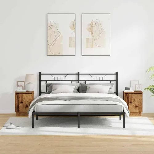 Noćni ormar 2 kom. Staro drvo 39 x 34,5 x 50 cm - Staro drvo 2 Cijena