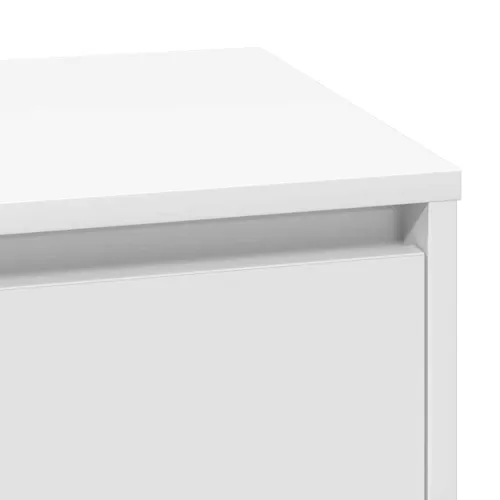 Noćni ormar Bijelo 71 x 34,5 x 75 cm Konstruirano drvo - Bijelo Cijena
