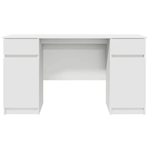 Stol Bijelo Konstruirano drvo 140 x 49 x 76 cm - Bijelo Cijena