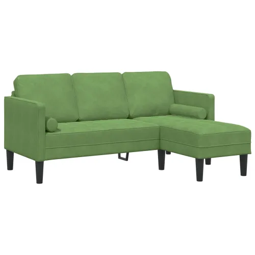 Set sofe 2 kom. Svijetlo zelena Poliester - Svijetlo zelena s klupom Cijena