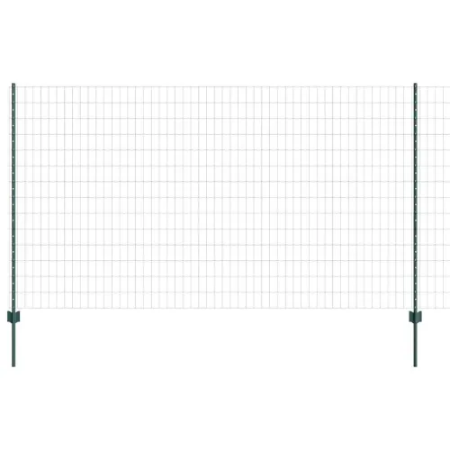 Euro ograda s postom 10 x 1,4 m Čelik premazan PVC-om Zelena - Zelena Ograda 10 x 1,4 m (mreža 5 x 10 cm) Cijena