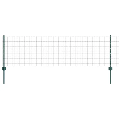 Euro ograda s postom 25 x 0,6 m Čelik premazan PVC-om Zelena - Zelena ograda 25 x 0,6 m ( mreža 5 x 5 cm) Cijena
