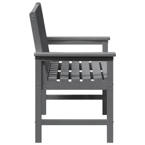 Vrtna klupa Svijetlo siva 120 x 59 x 88 cm HDPE - Svjetlosiva klupa Cijena