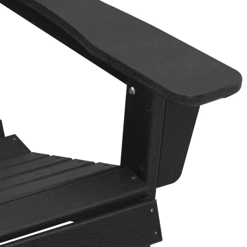 Adirondack stolica Crna HDPE - Crna bez oslonca za noge Cijena
